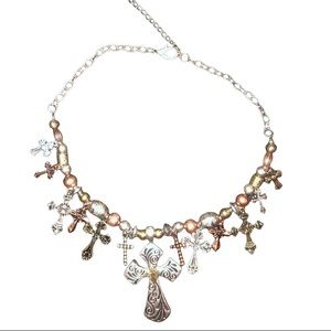 NWOT- Super Detailed Costume Cross Necklace